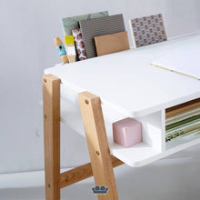 Cargar imagen en el visor de la galería, Adonis Escritorio Infantil color Blanco y Madera