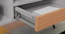 Cargar imagen en el visor de la galería, Ukan Mueble Multimedia color Gris y Roble ideal para TV