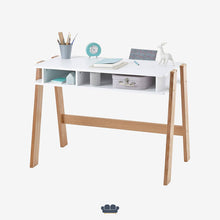 Cargar imagen en el visor de la galería, Adonis Escritorio Juvenil color Blanco y Madera