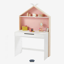 Cargar imagen en el visor de la galería, Yogui Escritorio Juvenil color Blanco y Palo Rosa