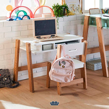 Cargar imagen en el visor de la galería, Adonis Escritorio Infantil color Blanco y Madera