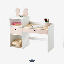 Cargar imagen en el visor de la galería, Conejini Escritorio Infantil color Blanco y Palo Rosa