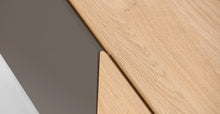 Cargar imagen en el visor de la galería, Hopkins Mueble Multimedia color Roble y Gris ideal para TV