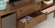 Cargar imagen en el visor de la galería, Campton Mueble Multimedia color Roble Oscuro Y Gris para TV