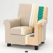 Cargar imagen en el visor de la galería, Novara Sillón color Verde Claro | Siente Comodidad y Confort