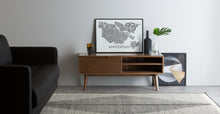 Cargar imagen en el visor de la galería, Jenson Mueble Multimedia color Roble Oscuro ideal para TV