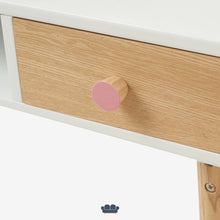 Cargar imagen en el visor de la galería, Snow Escritorio Juvenil color Blanco, Rosa y Madera