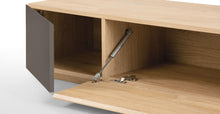 Cargar imagen en el visor de la galería, Hopkins Mueble Multimedia color Roble y Gris ideal para TV