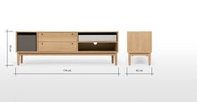 Cargar imagen en el visor de la galería, Campton Mueble Multimedia color Roble ideal para TV