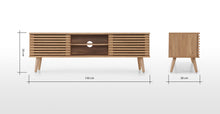 Cargar imagen en el visor de la galería, Tulma Mueble Multimedia ancho color Roble para TV
