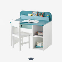 Cargar imagen en el visor de la galería, Giotto Escritorio Infantil color Blanco y Azul Bondi