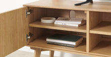 Cargar imagen en el visor de la galería, Wingrove Mueble Multimedia ancho color Roble Francés