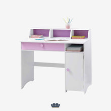 Cargar imagen en el visor de la galería, Phoenix Escritorio Juvenil color Blanco y Lila