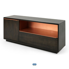 Cargar imagen en el visor de la galería, Anderson Mueble Multimedia color Sombra Gris Y Cobre