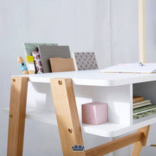 Cargar imagen en el visor de la galería, Adonis Escritorio Infantil color Blanco y Madera