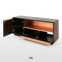 Cargar imagen en el visor de la galería, Anderson Mueble Multimedia color Sombra Gris Y Cobre