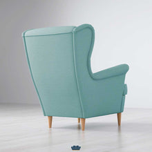 Cargar imagen en el visor de la galería, Sadoc Sillón Orejero color Turquesa Claro Comodidad y Confort
