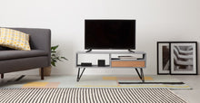 Cargar imagen en el visor de la galería, Ukan Mueble Multimedia color Gris y Roble ideal para TV
