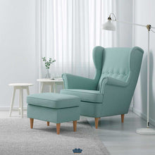 Cargar imagen en el visor de la galería, Sadoc Sillón Orejero color Turquesa Claro Comodidad y Confort

