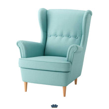 Cargar imagen en el visor de la galería, Sadoc Sillón Orejero color Turquesa Claro Comodidad y Confort
